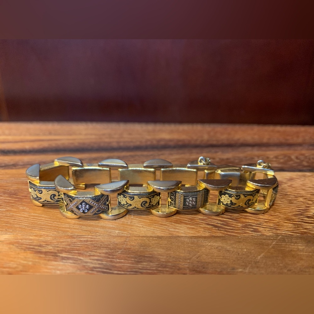 Vintage Damascene Bracelet